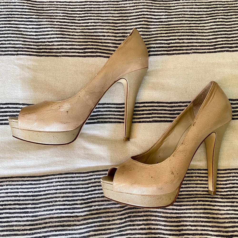BCBGeneration Peep Toe Pump